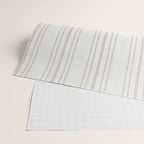 AEGEAN MULTI SIMPLE TICKING STRIPE JUTE Wrapping Paper Gallery Image 2