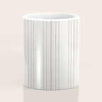 AEGEAN MULTI SIMPLE TICKING STRIPE JUTE Coffee Mug Gallery Image 4