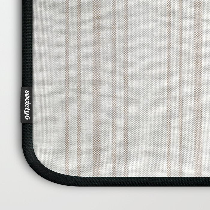 AEGEAN MULTI SIMPLE TICKING STRIPE JUTE Laptop Sleeve Gallery Image 3