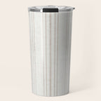 AEGEAN MULTI SIMPLE TICKING STRIPE JUTE Travel Mug Gallery Image 1