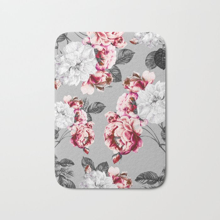 Flora temptation - twilight Bath Mat Gallery Image 1