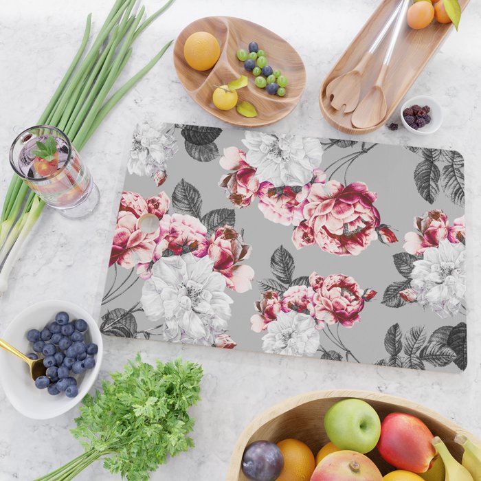 Flora temptation - twilight Cutting Board Gallery Image 2
