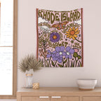 Rhode Island Wildflowers Wall Tapestry Gallery Image 2
