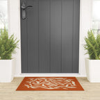 Cognac Leaves: Mid Century Terracotta Edition Welcome Mat Gallery Image 3