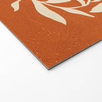 Cognac Leaves: Mid Century Terracotta Edition Welcome Mat Gallery Image 2