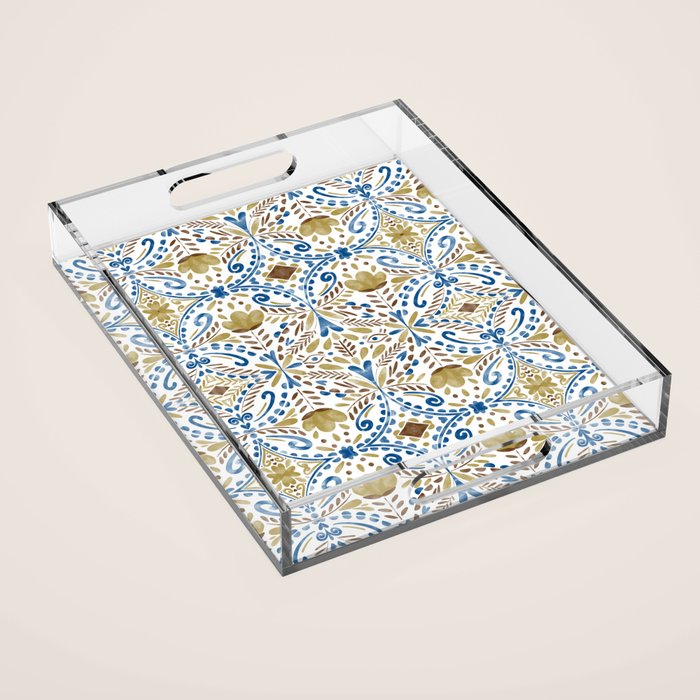 Intricate bohemian charm Acrylic Tray Gallery Image 1