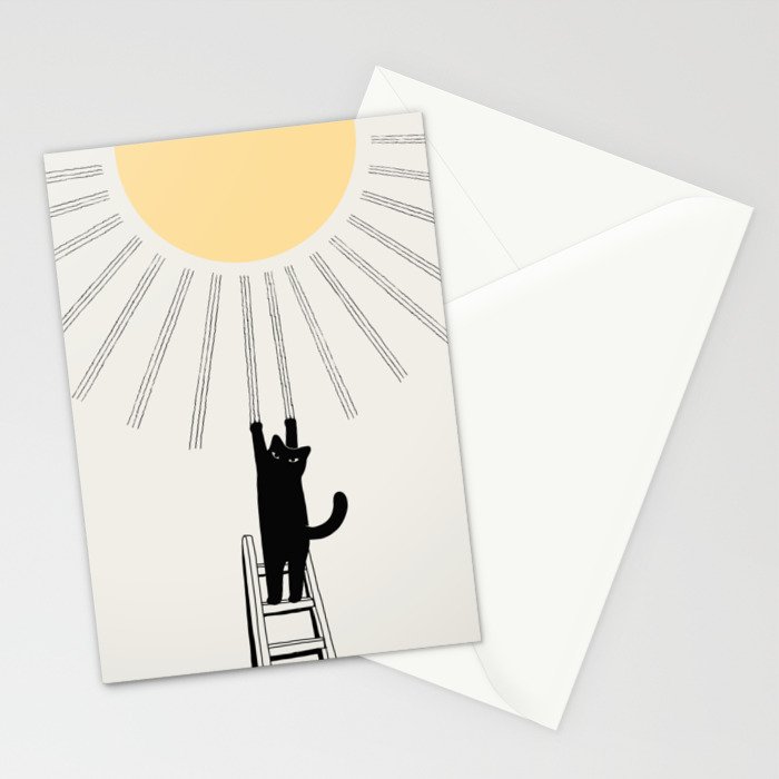 Cat Landscape 198: Making Sunshine Stationery Card Gallery Image 2