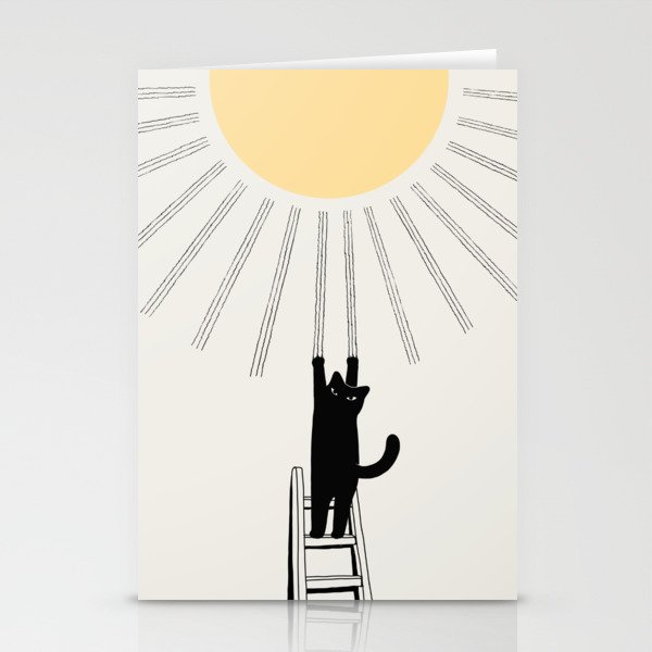 Cat Landscape 198: Making Sunshine Stationery Card Gallery Image 2