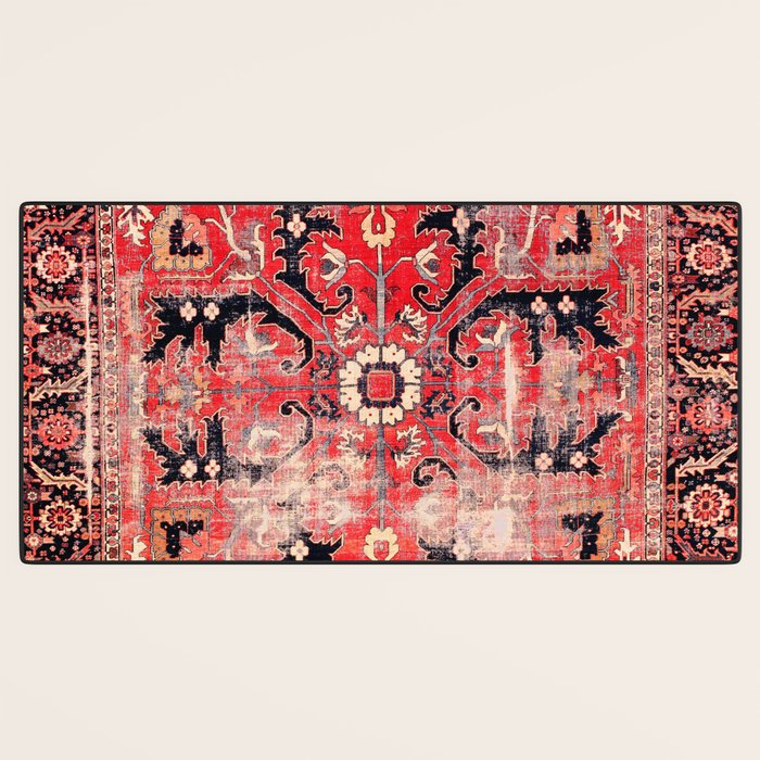 Heriz Azerbaijan Northwest Persian Rug Print Desk Mat Gallery Image 3