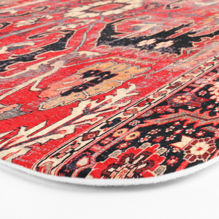 Heriz Azerbaijan Northwest Persian Rug Print Bath Mat Gallery Image 3