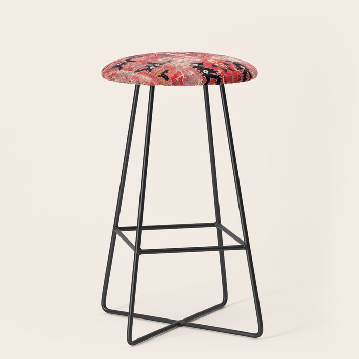 Heriz Azerbaijan Northwest Persian Rug Print Stool Gallery Image 1