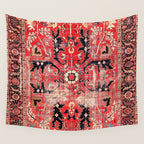 Heriz Azerbaijan Northwest Persian Rug Print Wall Tapestry Gallery Image 4