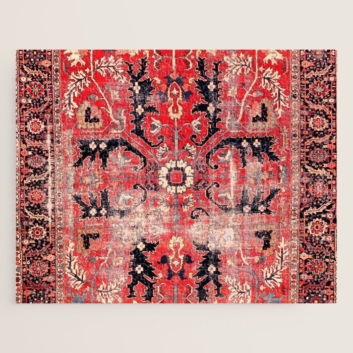 Heriz Azerbaijan Northwest Persian Rug Print Jigsaw Puzzle Gallery Image 1