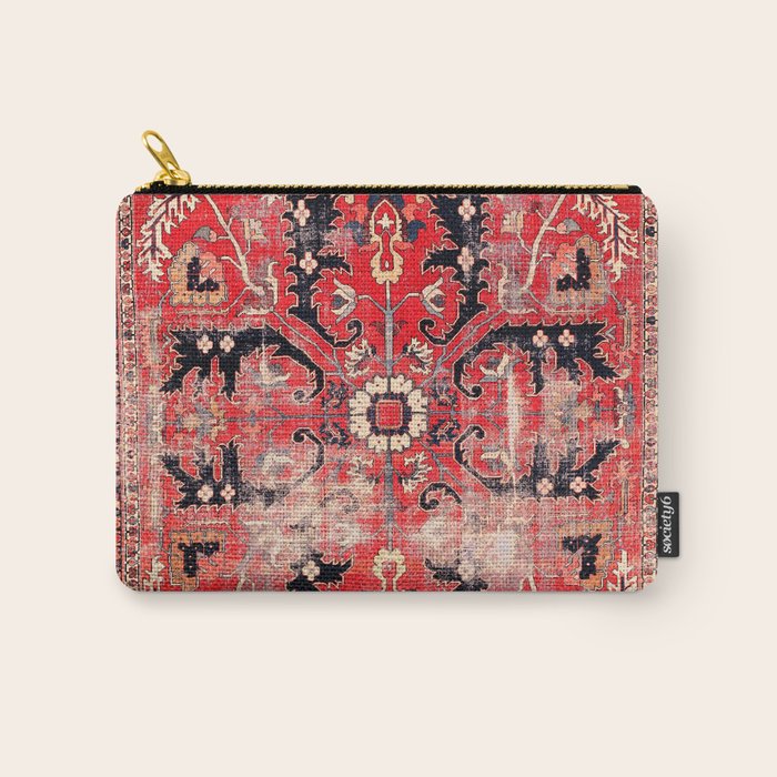 Heriz Azerbaijan Northwest Persian Rug Print Carry All Pouch Gallery Image 1