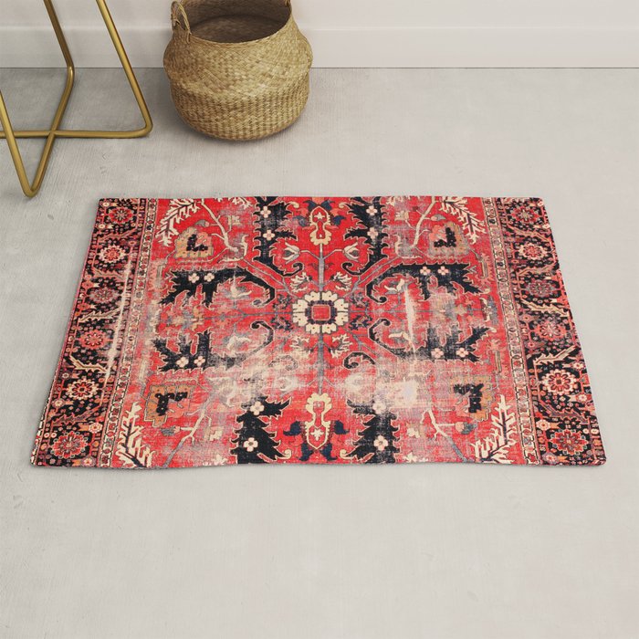 Heriz Azerbaijan Northwest Persian Rug Print Rug Gallery Image 1