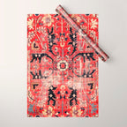 Heriz Azerbaijan Northwest Persian Rug Print Wrapping Paper Gallery Image 1