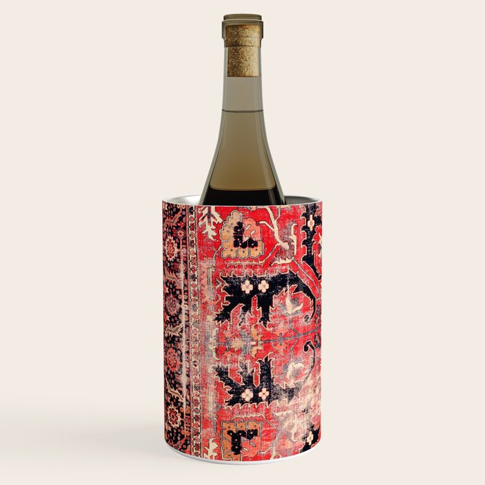 Heriz Azerbaijan Northwest Persian Rug Print Wine Chiller Gallery Image 2