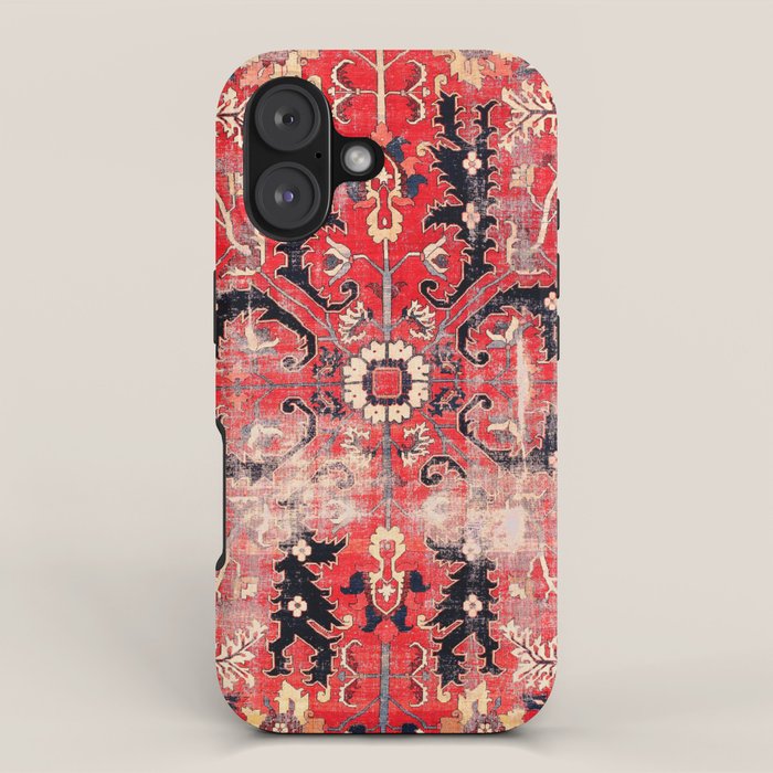 Heriz Azerbaijan Northwest Persian Rug Print iPhone Case Gallery Image 1