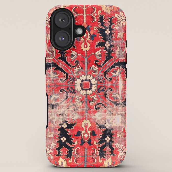 Heriz Azerbaijan Northwest Persian Rug Print iPhone Case Gallery Image 5