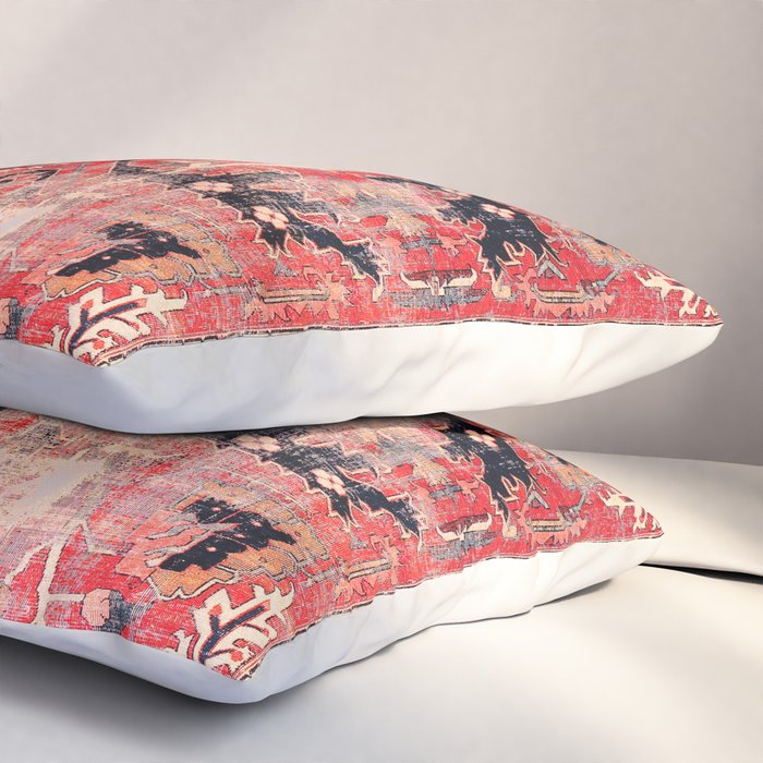 Heriz Azerbaijan Northwest Persian Rug Print Pillow Sham Gallery Image 3