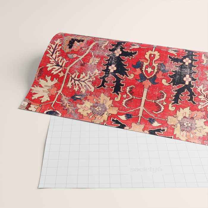 Heriz Azerbaijan Northwest Persian Rug Print Wrapping Paper Gallery Image 2
