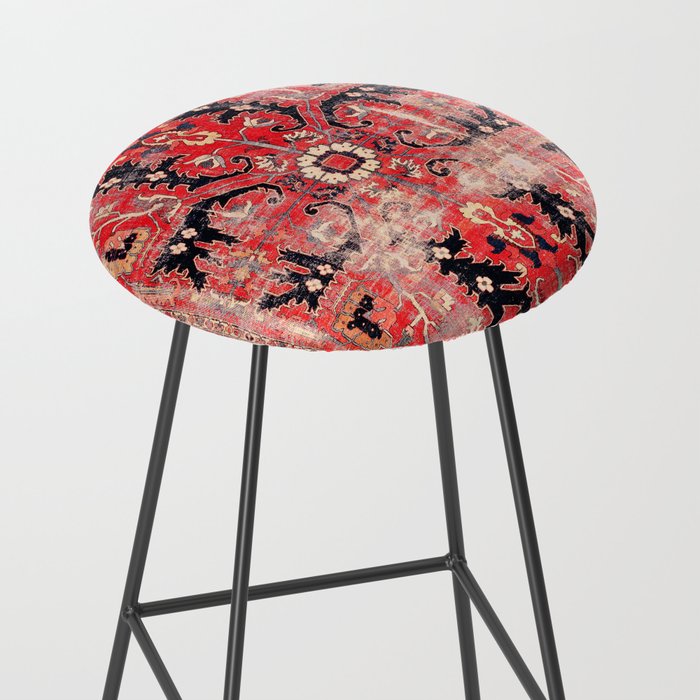 Heriz Azerbaijan Northwest Persian Rug Print Stool Gallery Image 2