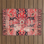 Heriz Azerbaijan Northwest Persian Rug Print Outdoor Rug Gallery Image 1