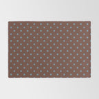 Polka Dot Brown and Blue Pattern Rug Gallery Image 2