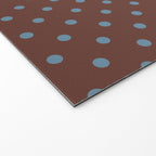Polka Dot Brown and Blue Pattern Welcome Mat Gallery Image 2