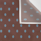 Polka Dot Brown and Blue Pattern Wall Tapestry Gallery Image 3