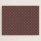 Polka Dot Brown and Blue Pattern Jigsaw Puzzle Gallery Image 1