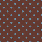 Polka Dot Brown and Blue Pattern Coffee Mug Gallery Image 2