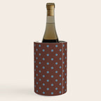 Polka Dot Brown and Blue Pattern Wine Chiller Gallery Image 1
