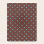 Polka Dot Brown and Blue Pattern Notebook Gallery Image 4