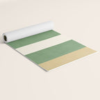 Geometric Vase - Green on Beige Yoga Mat Gallery Image 2