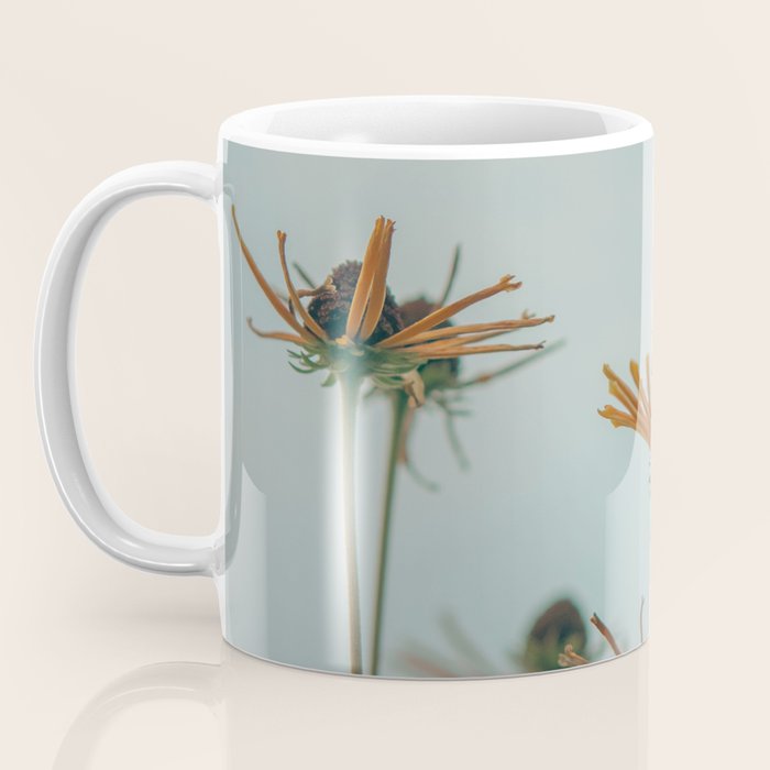 yellow flowers - happy botanical floral art Coffee Mug Gallery Image 3
