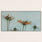 yellow flowers - happy botanical floral art Desk Mat Gallery Image 3
