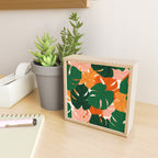 Vibrant Monstera Leaf Pattern Mini Art Print Gallery Image 2