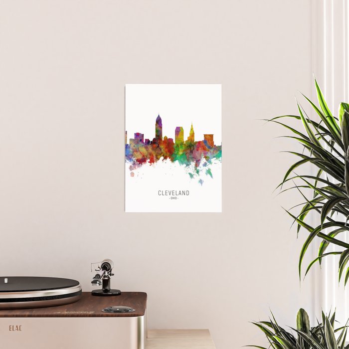 Cleveland Ohio Skyline Poster Gallery Image 2