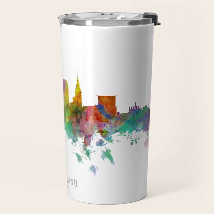Cleveland Ohio Skyline Travel Mug Gallery Image 2