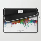 Cleveland Ohio Skyline Laptop Sleeve Gallery Image 2