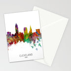 Cleveland Ohio Skyline Stationery Card Gallery Image 2