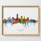 Cleveland Ohio Skyline Serving Tray Gallery Image 1