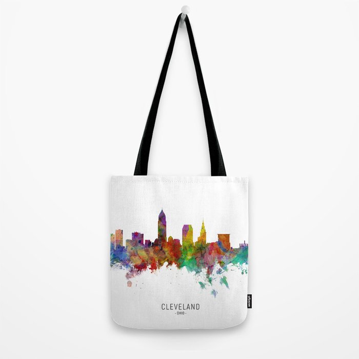 Cleveland Ohio Skyline Tote Bag Gallery Image 2