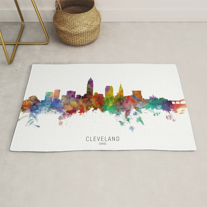 Cleveland Ohio Skyline Rug Gallery Image 1