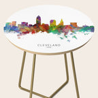 Cleveland Ohio Skyline Side Table Gallery Image 2