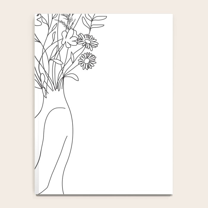 Minimal Line Bloom Notebook Gallery Image 4