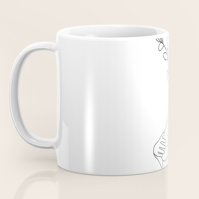 Minimal Line Bloom Coffee Mug Gallery Image 3