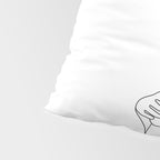Minimal Line Bloom Pillow Sham Gallery Image 4