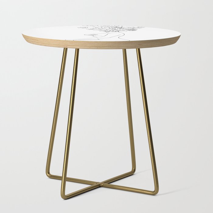 Minimal Line Bloom Side Table Gallery Image 1